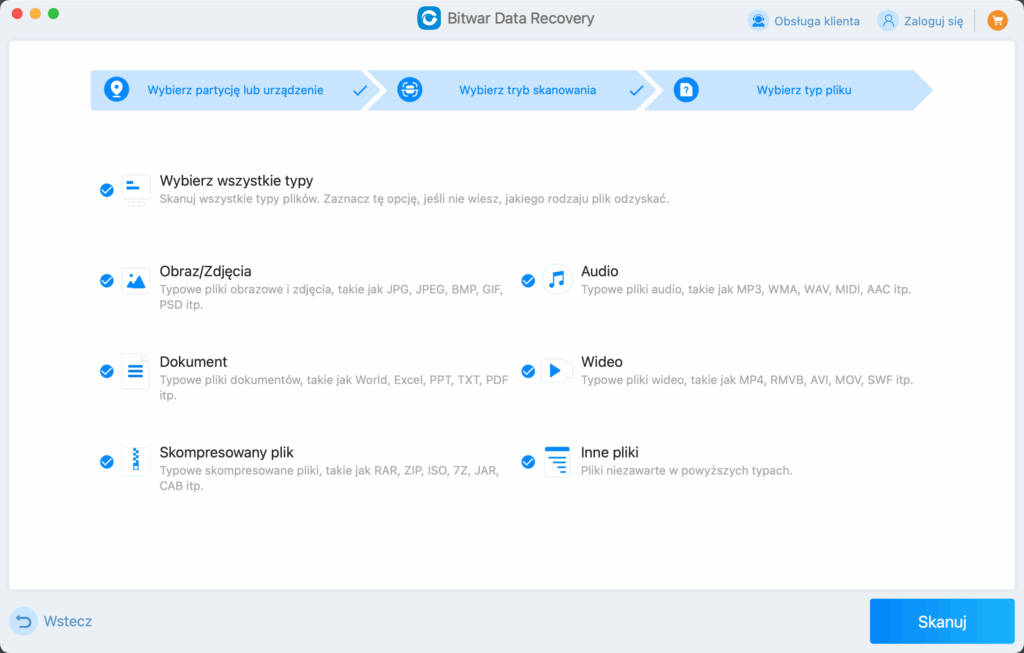 Bitwar data recovery for Mac 3