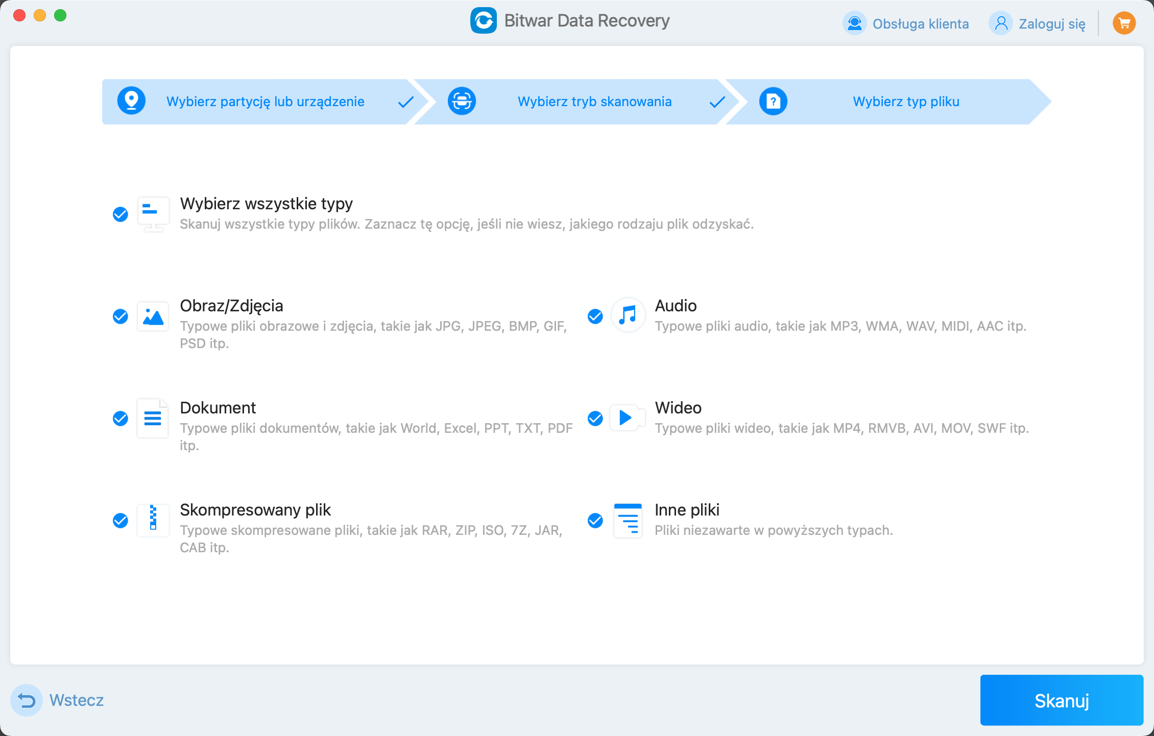 Bitwar data recovery for Mac 3