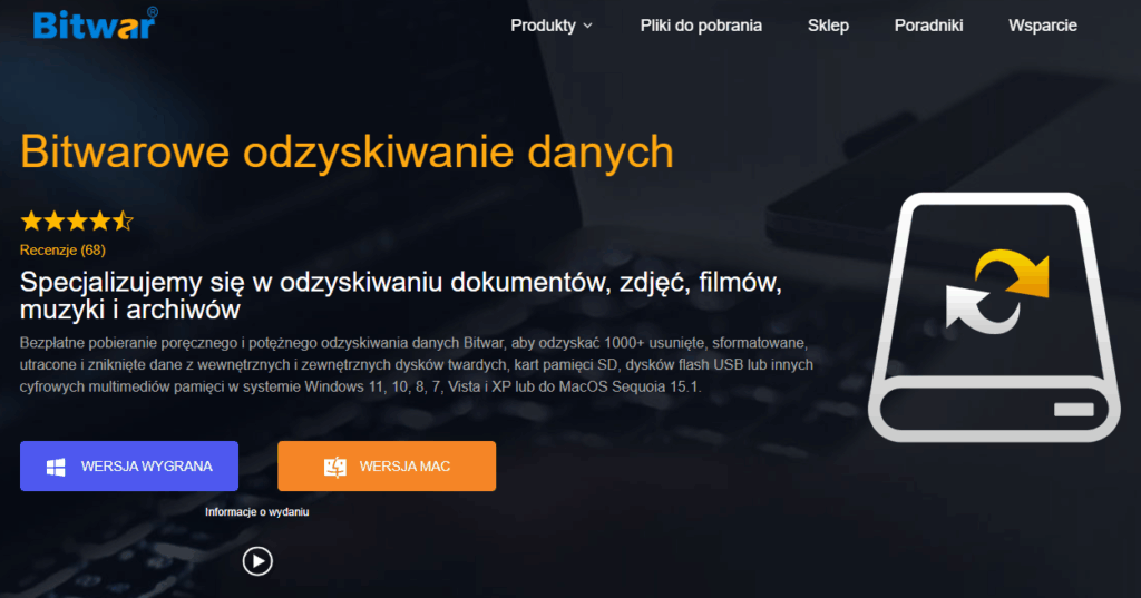 bitwarowe odzyskiwanie danych