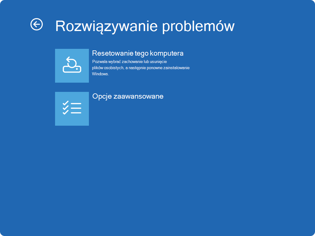 Opcje zaawansowane
