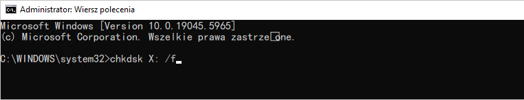 CMD chkdsk f