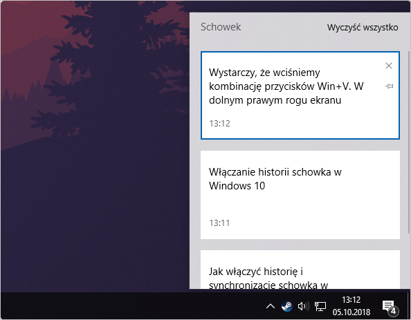 Schowek