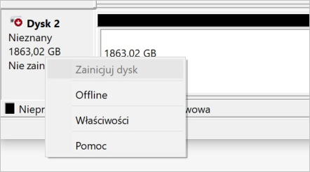 Zainicjuj dysk