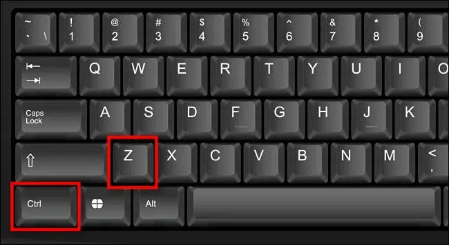 ctrl z