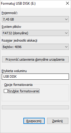 formatuj