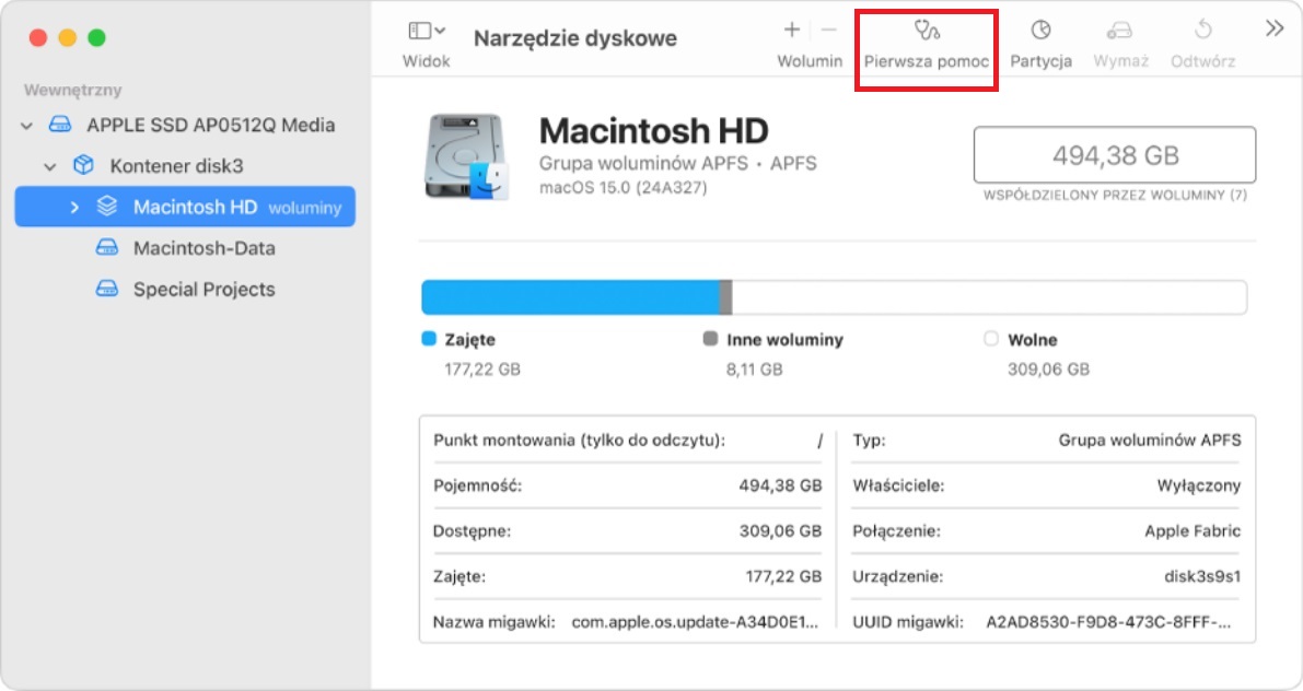 mac-Pierwsza pomoc