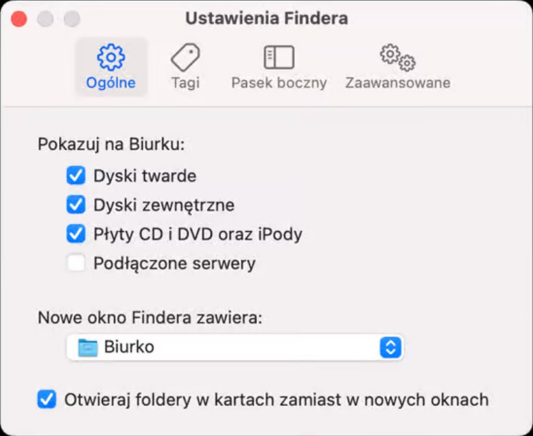 mac-finder-settings- dyski zewnętrzne