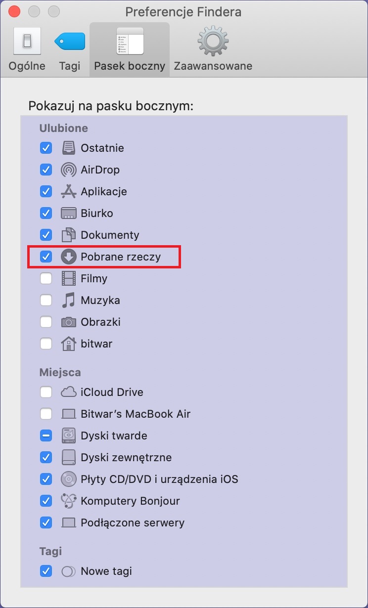 mac-preferences-sidebar-Pobrane rzeczy