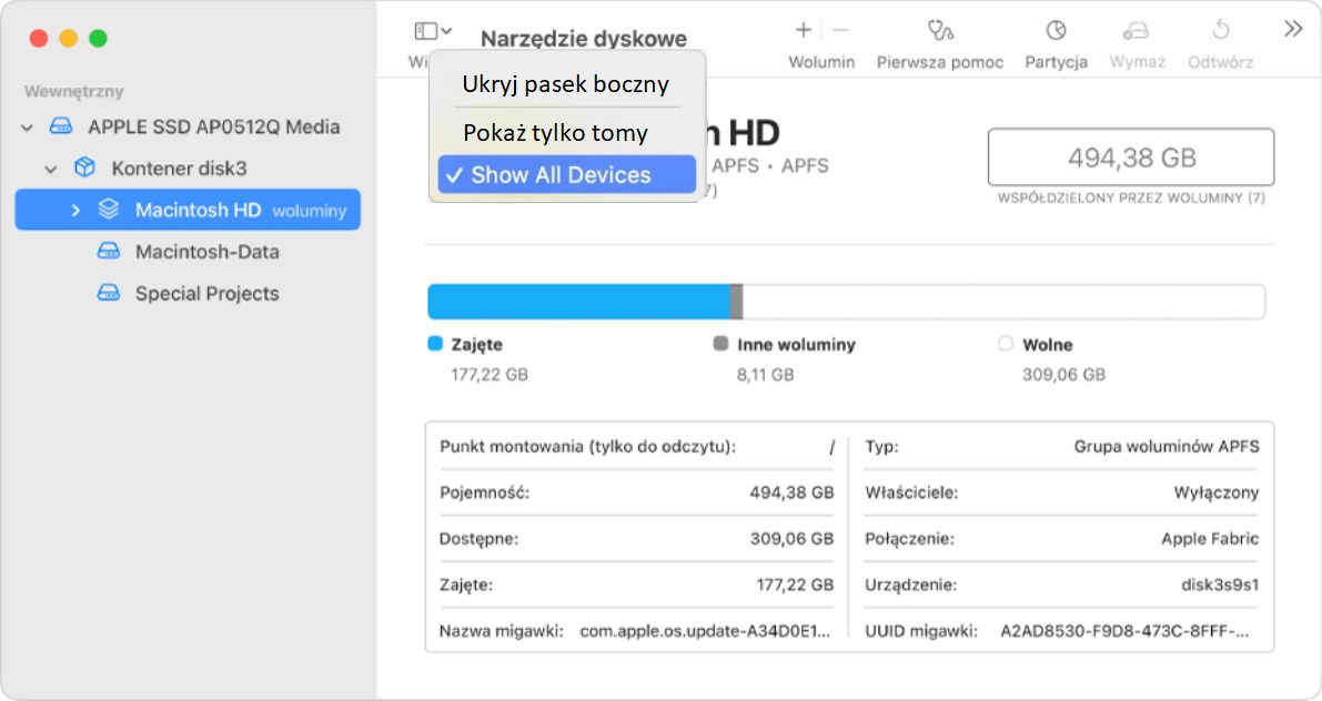 Pokaż wszystkie urządzenia