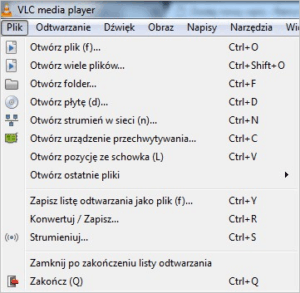 VLC Plik Konwertuj Zapisz