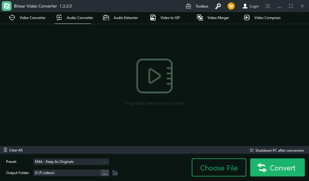 bitwar video converter m4a