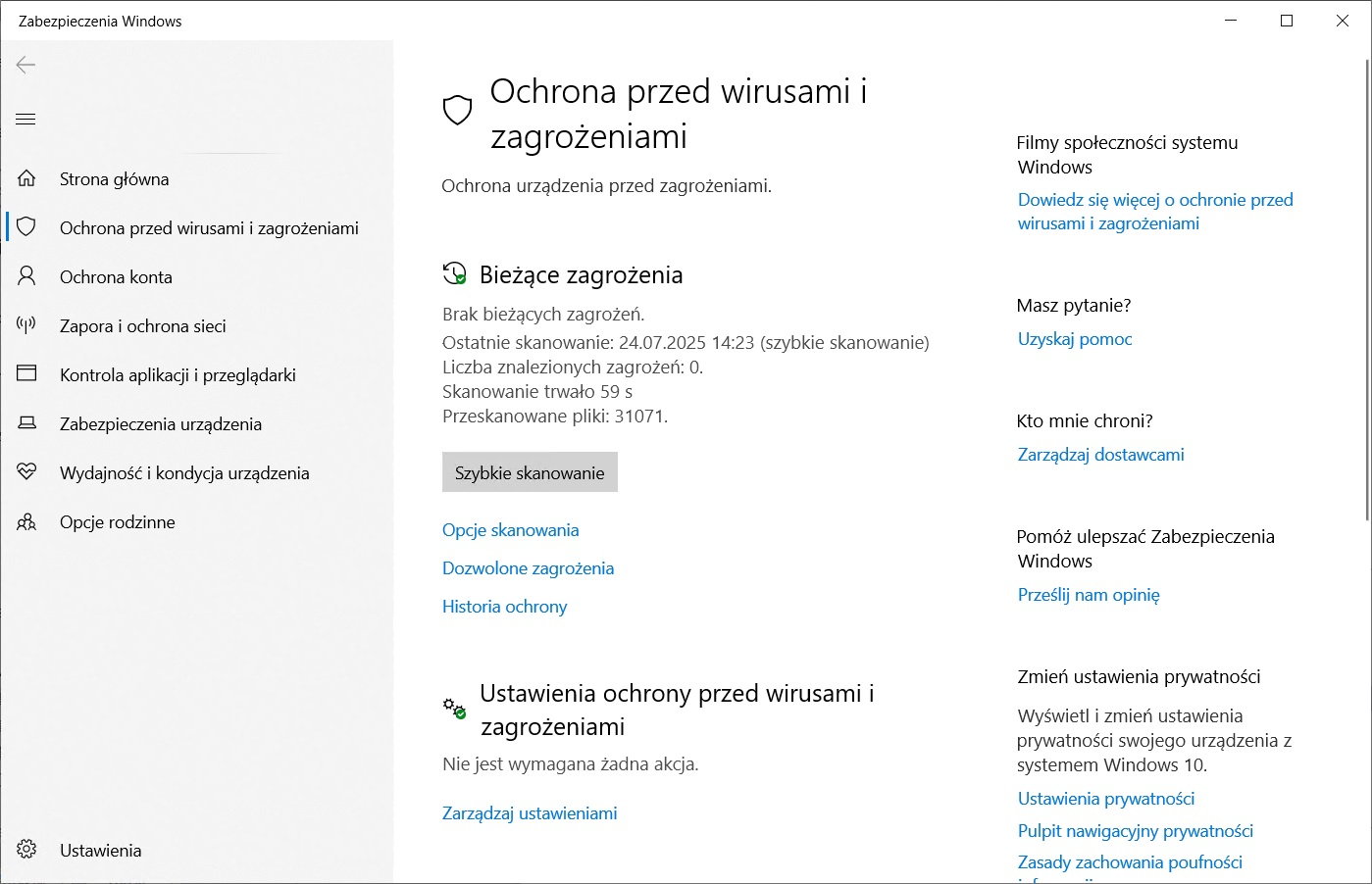 Ochrona przed wirusami i zagrożeniami – Historia ochrony